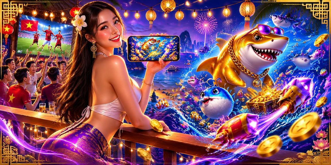 Người dùng tại Hà Nội trải nghiệm casino mobile trong không gian ánh đèn neon sôi động