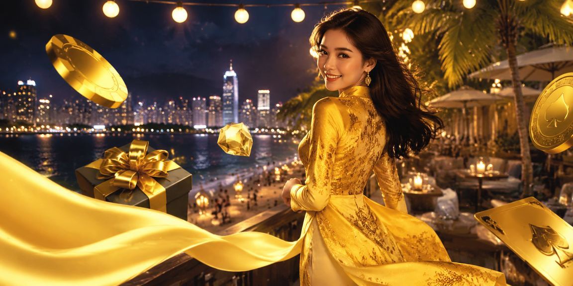 Người dùng Hà Nội mặc áo dài xem ưu đãi VIP trên điện thoại tại quán cà phê