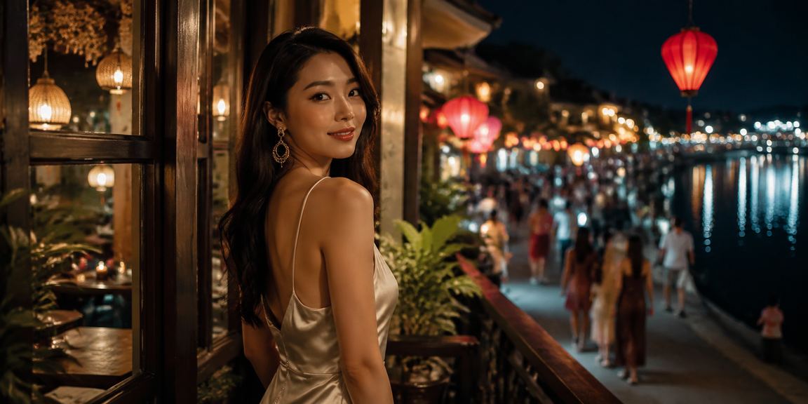 Người dùng tại Hội An thư giãn với cà phê trong khi kiểm tra giới hạn chơi game trên điện thoại